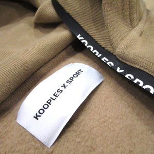 KOOPLES X SPORT QUARTER ZIP CROPPED HOODIE